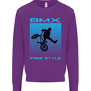 BMX Freestyle Cycling Bicycle Bike Mens Sweatshirt Jumper Purple