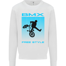 BMX Freestyle Cycling Bicycle Bike Mens Sweatshirt Jumper White