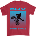 BMX Freestyle Cycling Bicycle Bike Mens T-Shirt Cotton Gildan Red