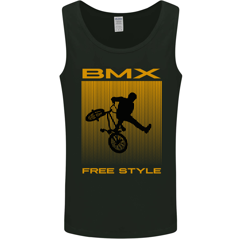 BMX Freestyle Cycling Bicycle Bike Mens Vest Tank Top Black