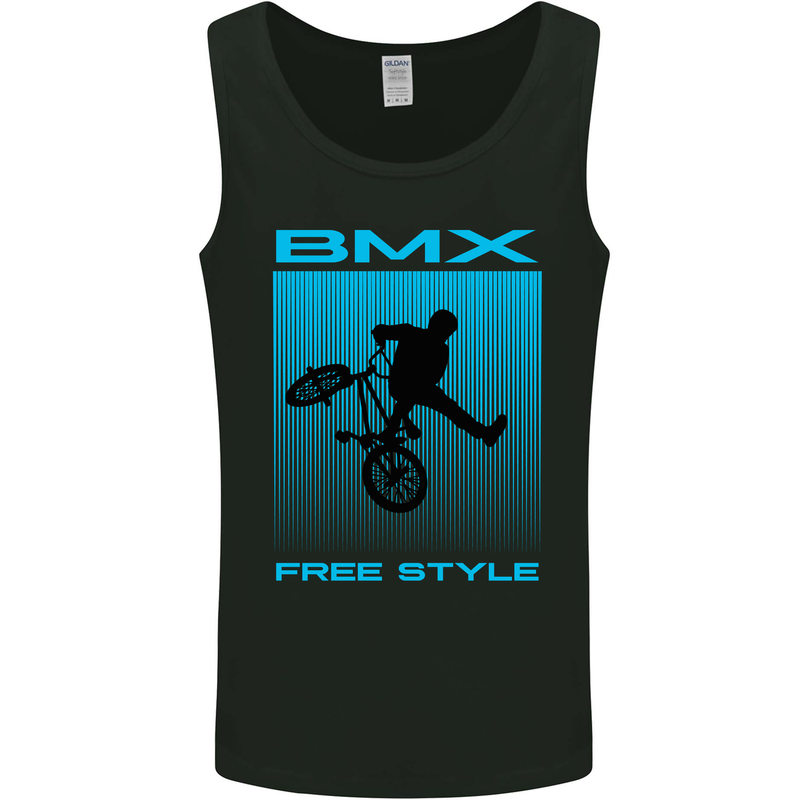 BMX Freestyle Cycling Bicycle Bike Mens Vest Tank Top Black