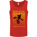 BMX Freestyle Cycling Bicycle Bike Mens Vest Tank Top Red