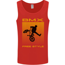 BMX Freestyle Cycling Bicycle Bike Mens Vest Tank Top Red
