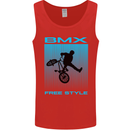BMX Freestyle Cycling Bicycle Bike Mens Vest Tank Top Red