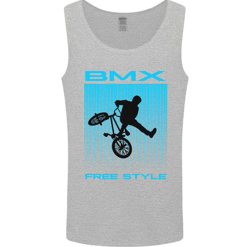 BMX Freestyle Cycling Bicycle Bike Mens Vest Tank Top Sports Grey
