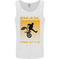 BMX Freestyle Cycling Bicycle Bike Mens Vest Tank Top White