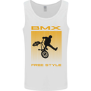 BMX Freestyle Cycling Bicycle Bike Mens Vest Tank Top White