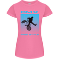 BMX Freestyle Cycling Bicycle Bike Womens Petite Cut T-Shirt Azalea