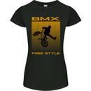 BMX Freestyle Cycling Bicycle Bike Womens Petite Cut T-Shirt Black