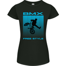 BMX Freestyle Cycling Bicycle Bike Womens Petite Cut T-Shirt Black