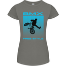 BMX Freestyle Cycling Bicycle Bike Womens Petite Cut T-Shirt Charcoal