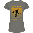 BMX Freestyle Cycling Bicycle Bike Womens Petite Cut T-Shirt Charcoal