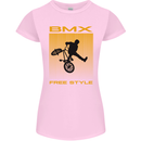 BMX Freestyle Cycling Bicycle Bike Womens Petite Cut T-Shirt Light Pink