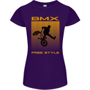 BMX Freestyle Cycling Bicycle Bike Womens Petite Cut T-Shirt Purple