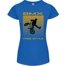 BMX Freestyle Cycling Bicycle Bike Womens Petite Cut T-Shirt Royal Blue