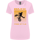BMX Freestyle Cycling Bicycle Bike Womens Wider Cut T-Shirt Light Pink
