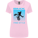 BMX Freestyle Cycling Bicycle Bike Womens Wider Cut T-Shirt Light Pink