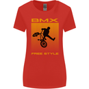 BMX Freestyle Cycling Bicycle Bike Womens Wider Cut T-Shirt Red