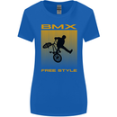 BMX Freestyle Cycling Bicycle Bike Womens Wider Cut T-Shirt Royal Blue