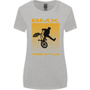 BMX Freestyle Cycling Bicycle Bike Womens Wider Cut T-Shirt Sports Grey