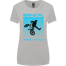 BMX Freestyle Cycling Bicycle Bike Womens Wider Cut T-Shirt Sports Grey