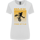 BMX Freestyle Cycling Bicycle Bike Womens Wider Cut T-Shirt White
