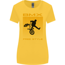 BMX Freestyle Cycling Bicycle Bike Womens Wider Cut T-Shirt Yellow