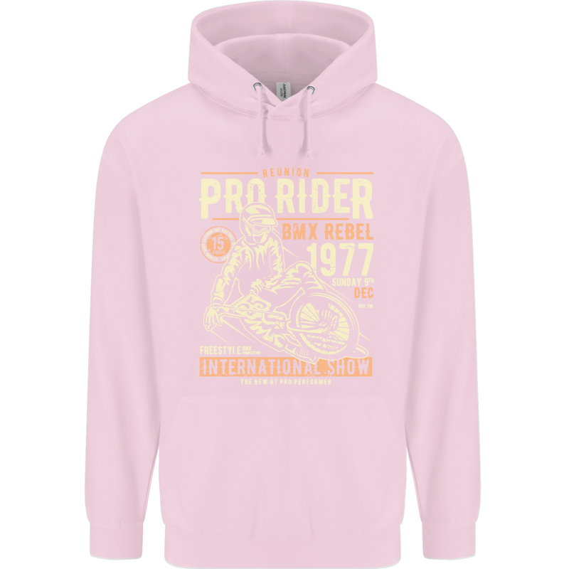 BMX Pro-Rider 1977 Cycling Bike Bicycle Childrens Kids Hoodie Light Pink