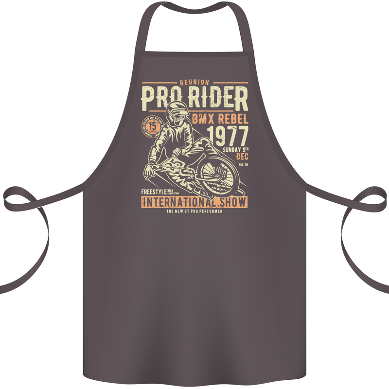 BMX Pro-Rider 1977 Cycling Bike Bicycle Cotton Apron 100% Organic Dark Grey