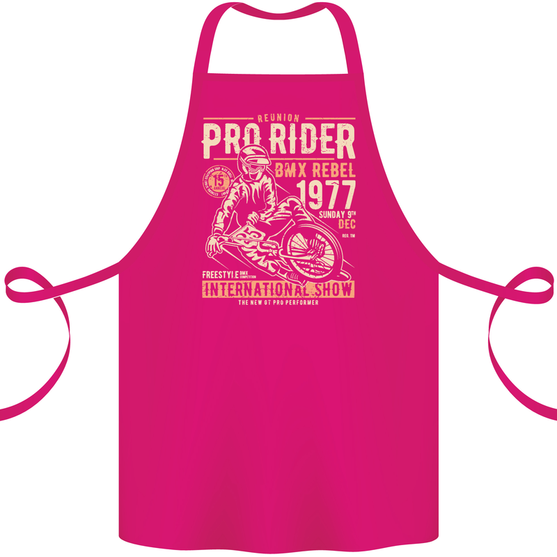 BMX Pro-Rider 1977 Cycling Bike Bicycle Cotton Apron 100% Organic Pink