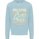 BMX Pro-Rider 1977 Cycling Bike Bicycle Kids Sweatshirt Jumper Light Blue
