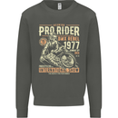 BMX Pro-Rider 1977 Cycling Bike Bicycle Kids Sweatshirt Jumper Storm Grey