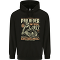 BMX Pro-Rider 1977 Cycling Bike Bicycle Mens 80% Cotton Hoodie Black