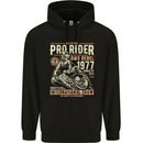 BMX Pro-Rider 1977 Cycling Bike Bicycle Mens 80% Cotton Hoodie Black
