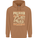 BMX Pro-Rider 1977 Cycling Bike Bicycle Mens 80% Cotton Hoodie Caramel Latte