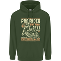 BMX Pro-Rider 1977 Cycling Bike Bicycle Mens 80% Cotton Hoodie Forest Green