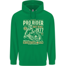 BMX Pro-Rider 1977 Cycling Bike Bicycle Mens 80% Cotton Hoodie Irish Green