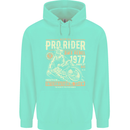 BMX Pro-Rider 1977 Cycling Bike Bicycle Mens 80% Cotton Hoodie Peppermint