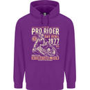 BMX Pro-Rider 1977 Cycling Bike Bicycle Mens 80% Cotton Hoodie Purple