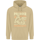 BMX Pro-Rider 1977 Cycling Bike Bicycle Mens 80% Cotton Hoodie Sand