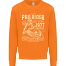 BMX Pro-Rider 1977 Cycling Bike Bicycle Mens Sweatshirt Jumper Orange