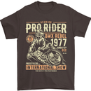 BMX Pro-Rider 1977 Cycling Bike Bicycle Mens T-Shirt Cotton Gildan Dark Chocolate