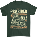 BMX Pro-Rider 1977 Cycling Bike Bicycle Mens T-Shirt Cotton Gildan Forest Green