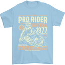 BMX Pro-Rider 1977 Cycling Bike Bicycle Mens T-Shirt Cotton Gildan Light Blue
