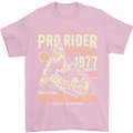 BMX Pro-Rider 1977 Cycling Bike Bicycle Mens T-Shirt Cotton Gildan Light Pink
