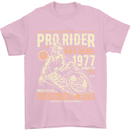 BMX Pro-Rider 1977 Cycling Bike Bicycle Mens T-Shirt Cotton Gildan Light Pink