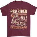 BMX Pro-Rider 1977 Cycling Bike Bicycle Mens T-Shirt Cotton Gildan Maroon