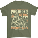 BMX Pro-Rider 1977 Cycling Bike Bicycle Mens T-Shirt Cotton Gildan Military Green