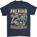 BMX Pro-Rider 1977 Cycling Bike Bicycle Mens T-Shirt Cotton Gildan Navy Blue