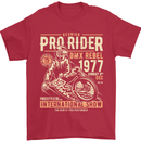 BMX Pro-Rider 1977 Cycling Bike Bicycle Mens T-Shirt Cotton Gildan Red